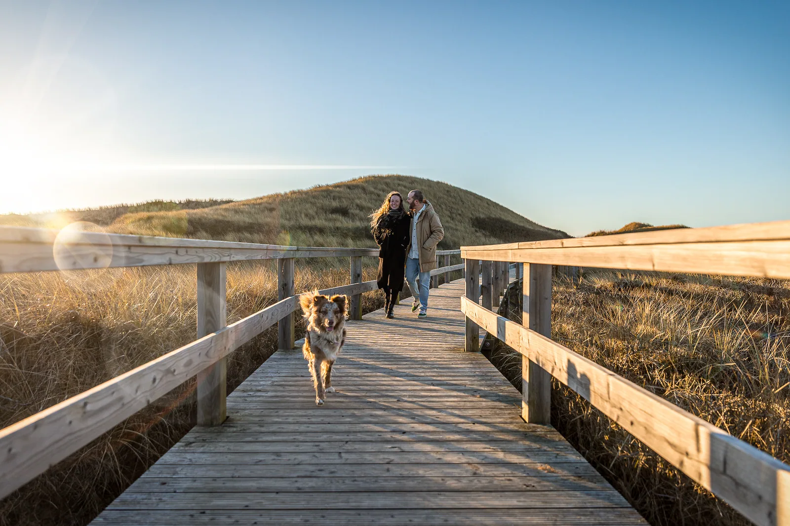 Porträtfotografie — Paar mit Hund